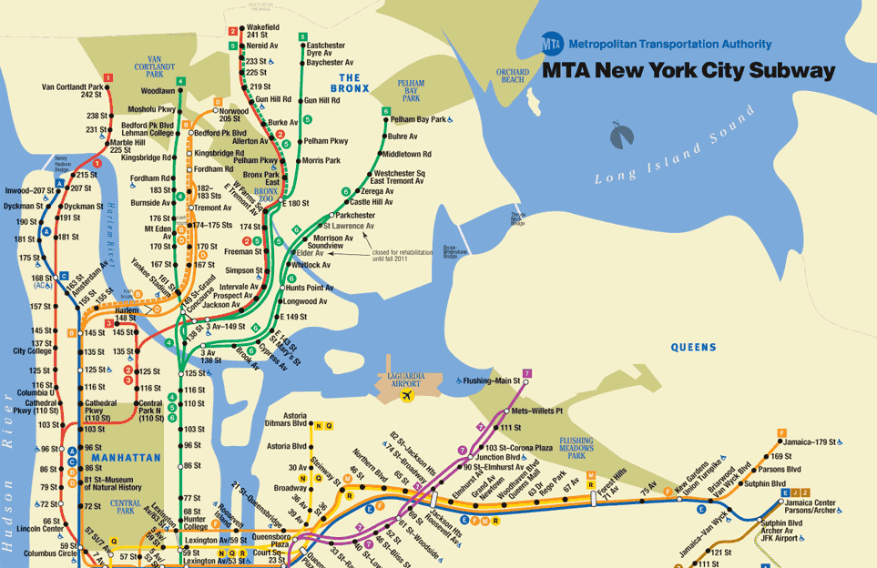 Mta Nyc Subway Map 2011